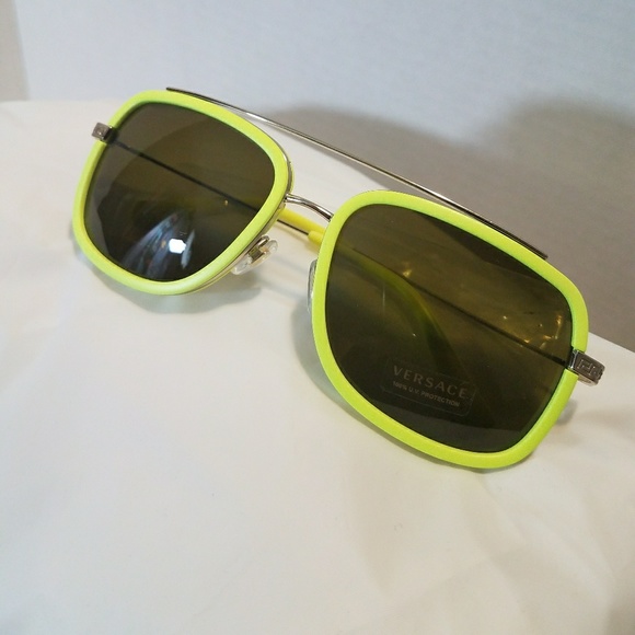 Versace volt green neon yellow sunglasses - Picture 10 of 10